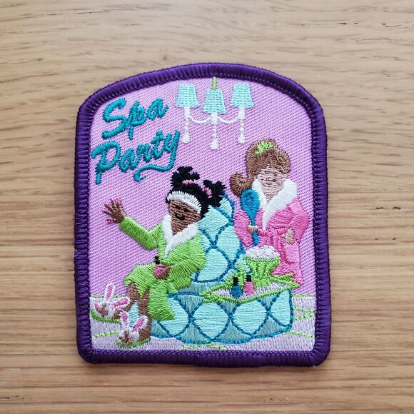 Vintage 90s Girl Scouts Spa Party Patch - Picture 1 of 3